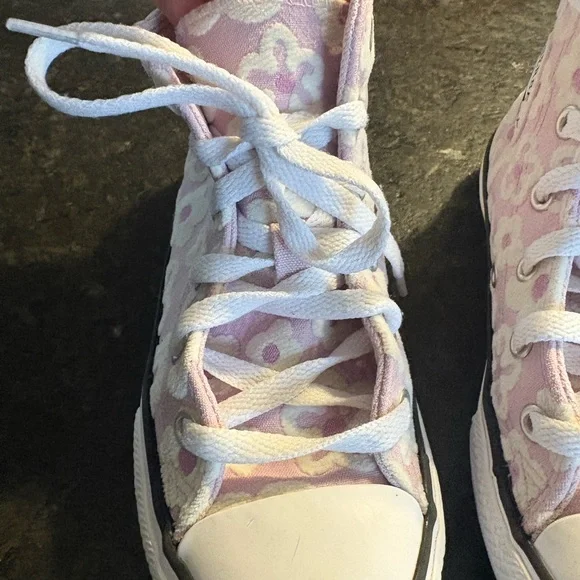 Converse GIRLS High-Tops - Light Pink Floral - Picture 3 of 4